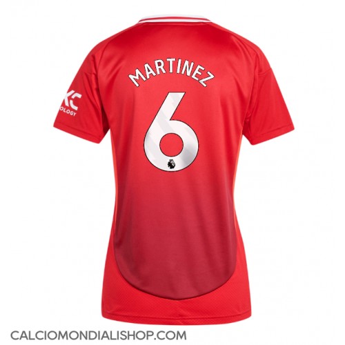 Maglie da calcio Manchester United Lisandro Martinez #6 Prima Maglia Femminile 2024-25 Manica Corta